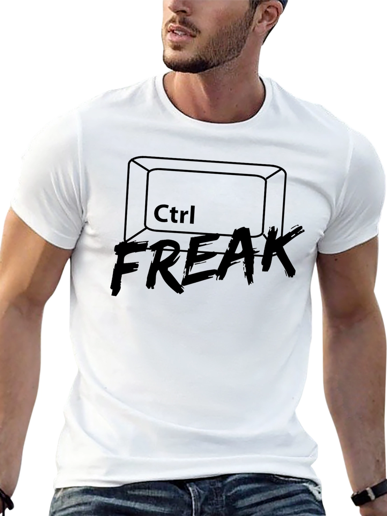 Ctrl Freak Graphic T-Shirt - Black
