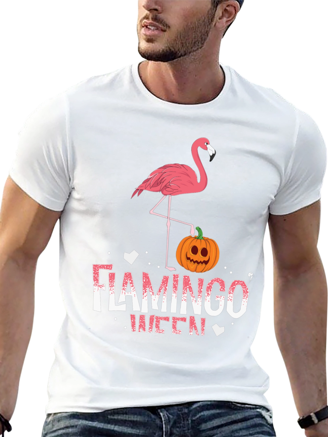 Flamingo Queen Halloween T-Shirt