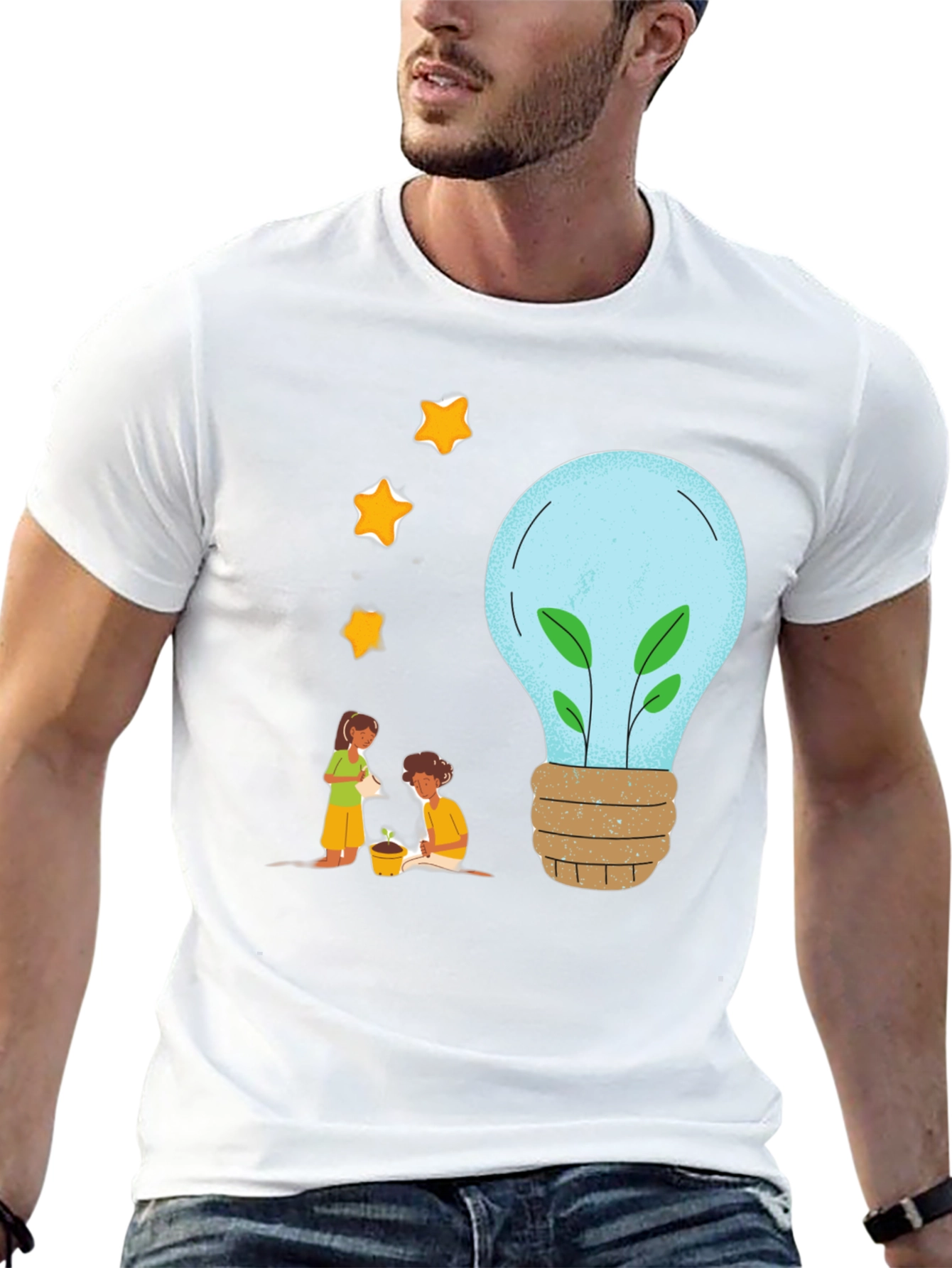 Eco-Friendly Graphic Tee - Plant a Brighter Future