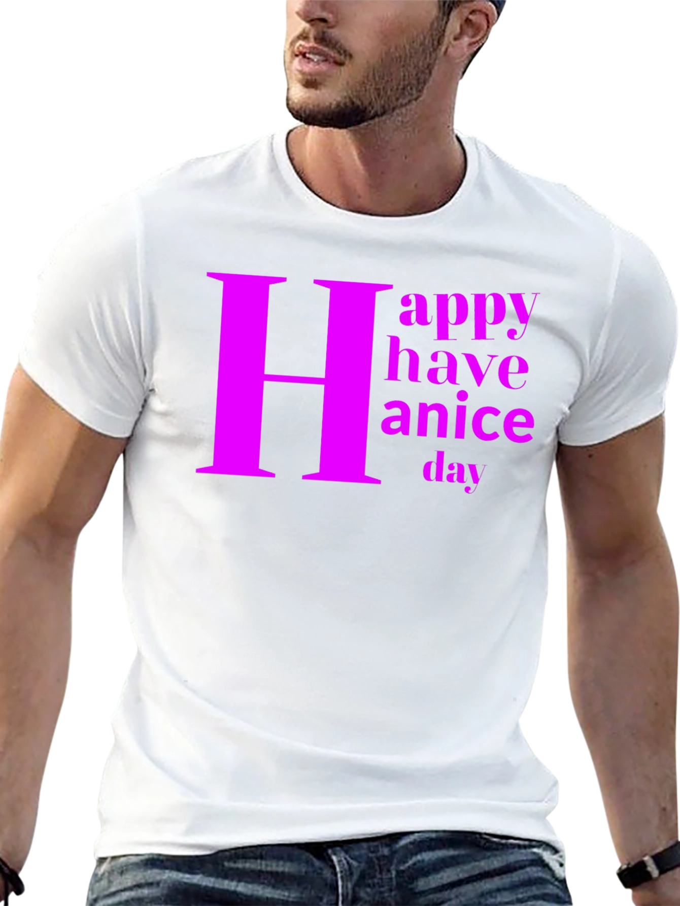 Happy Have a Nice Day Graphic Tee