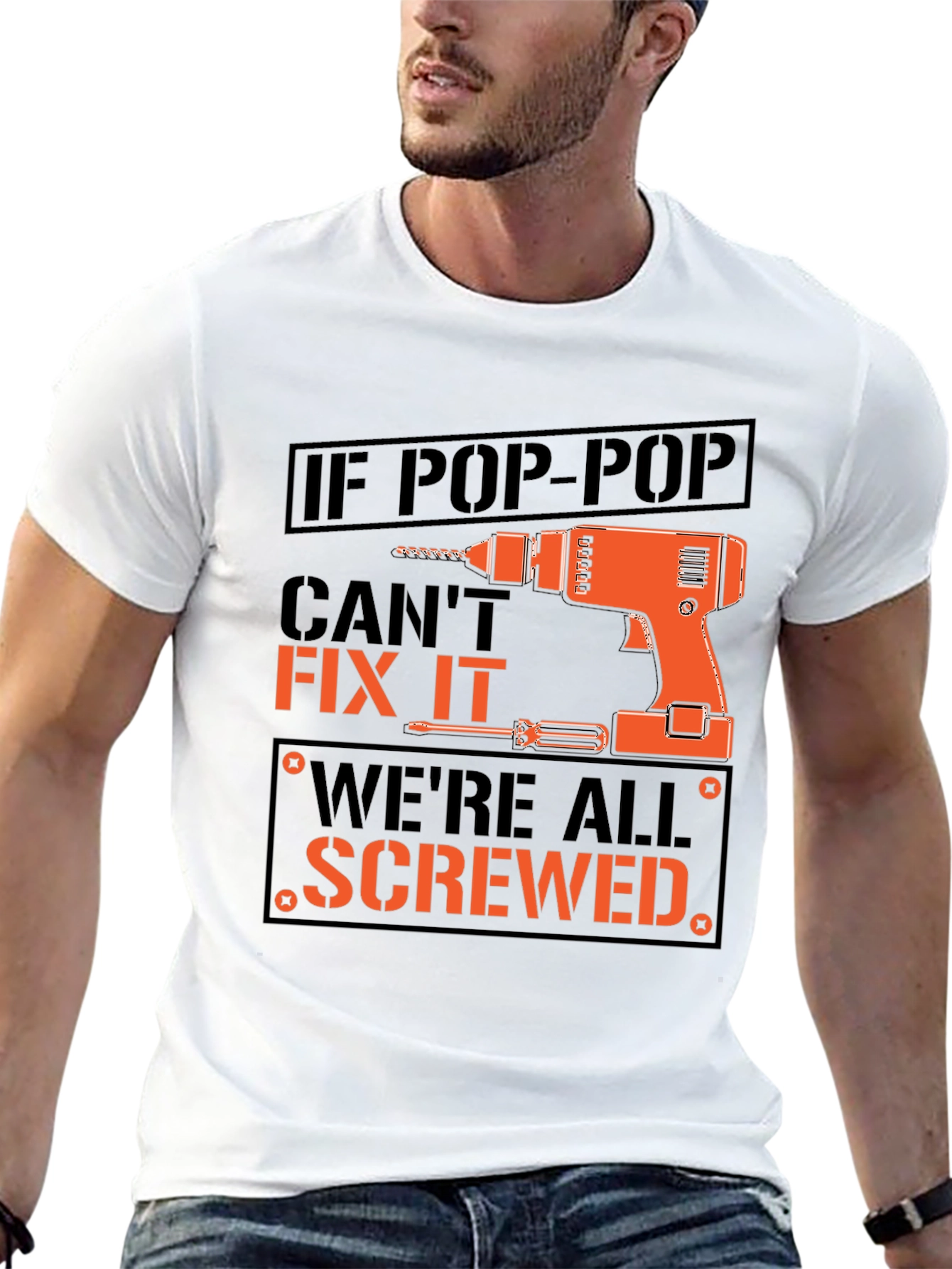 Pop-Pop Fix It T-Shirt - Funny Grandpa Gift