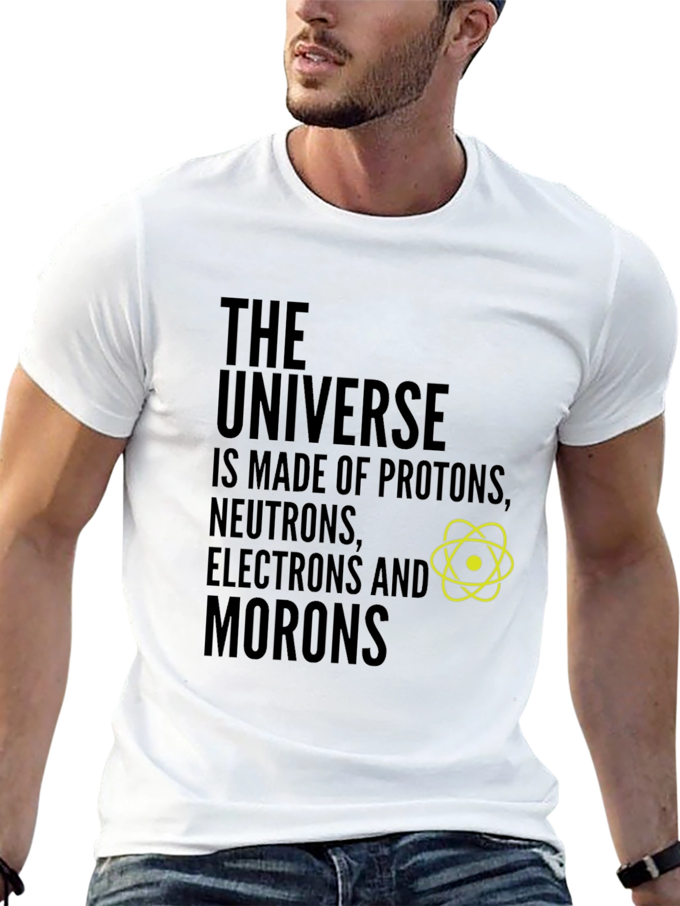 Funny Science T-Shirt: The Universe & Morons