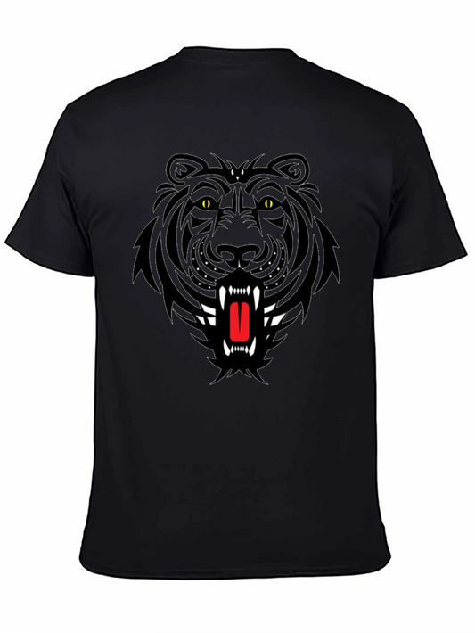 Black Tiger Graphic Tee - Bold Streetwear Style