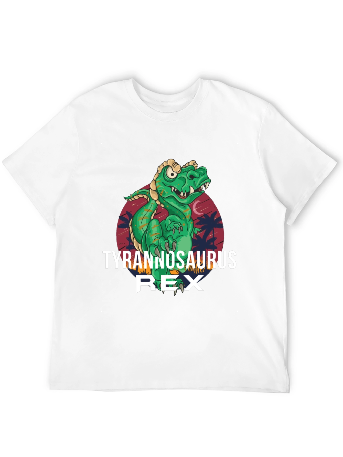 Tyrannosaurus Rex Graphic Print Black T-Shirt