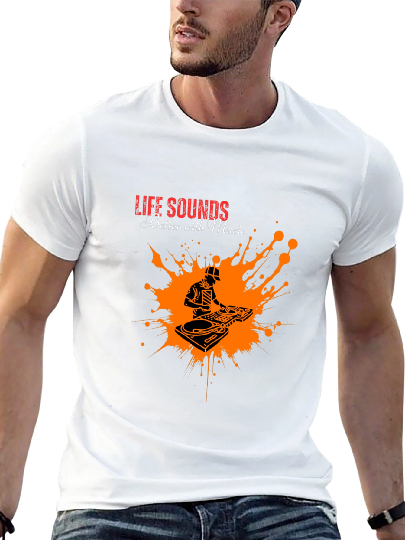 Life Sounds Better with Music T-Shirt