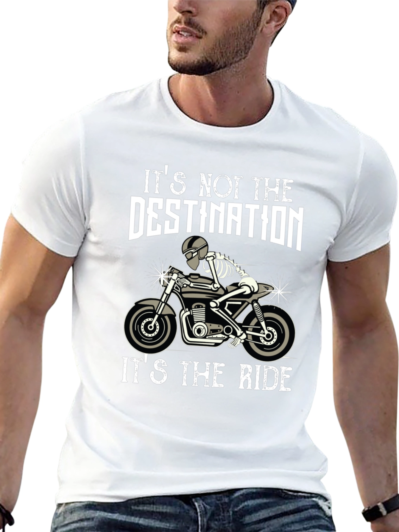 Ride or Die T-Shirt Skeleton Biker Tee