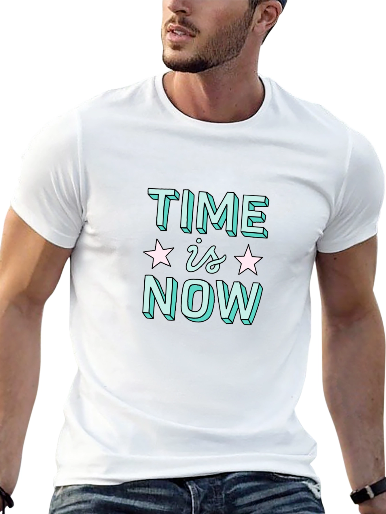 Time Is Now Graphic T-Shirt - Trendy & Cool