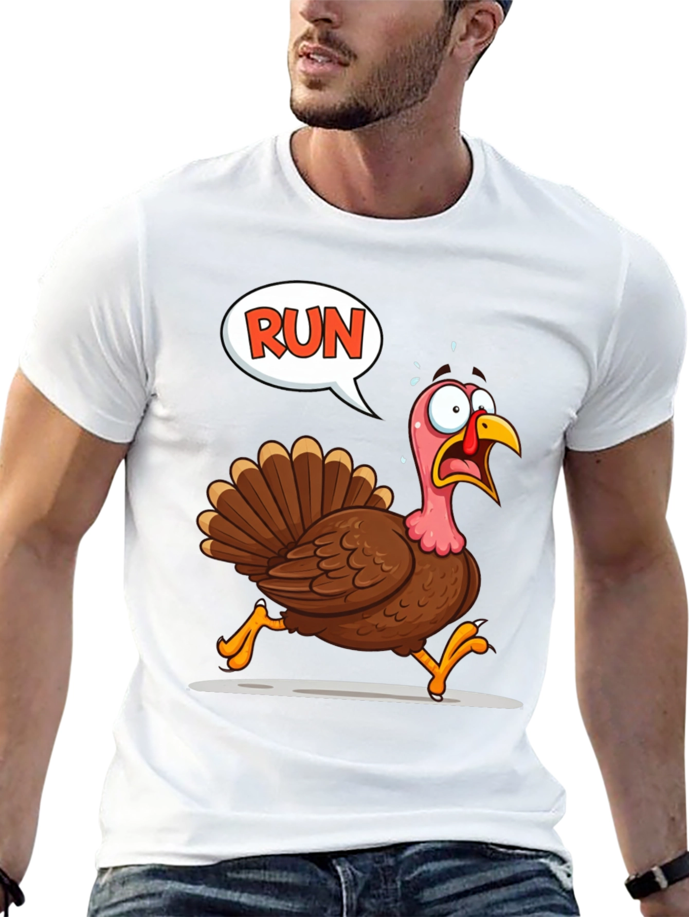 Run Turkey T-Shirt - Thanksgiving Fun