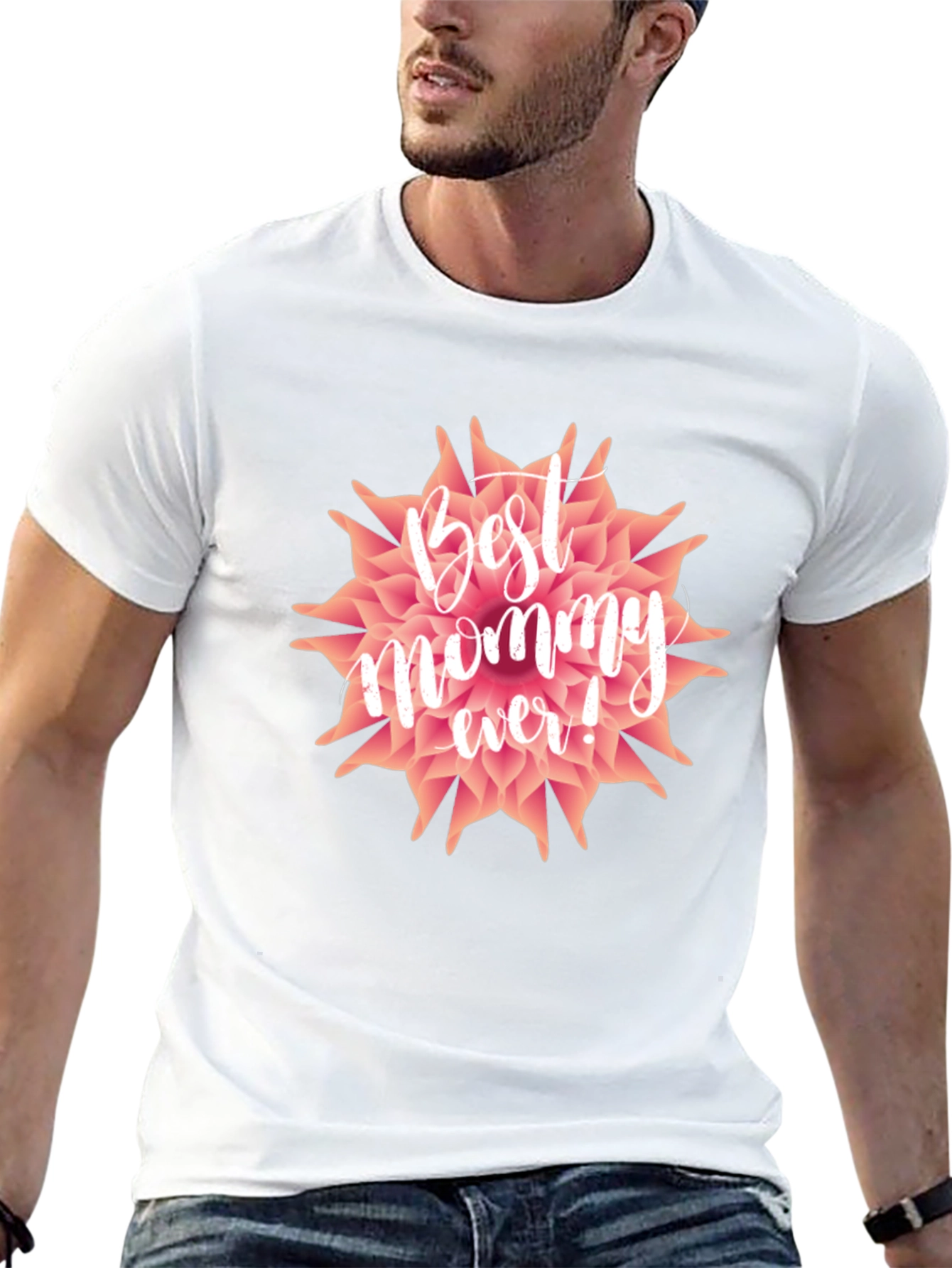 Best Mommy Ever T-Shirt - Floral Design