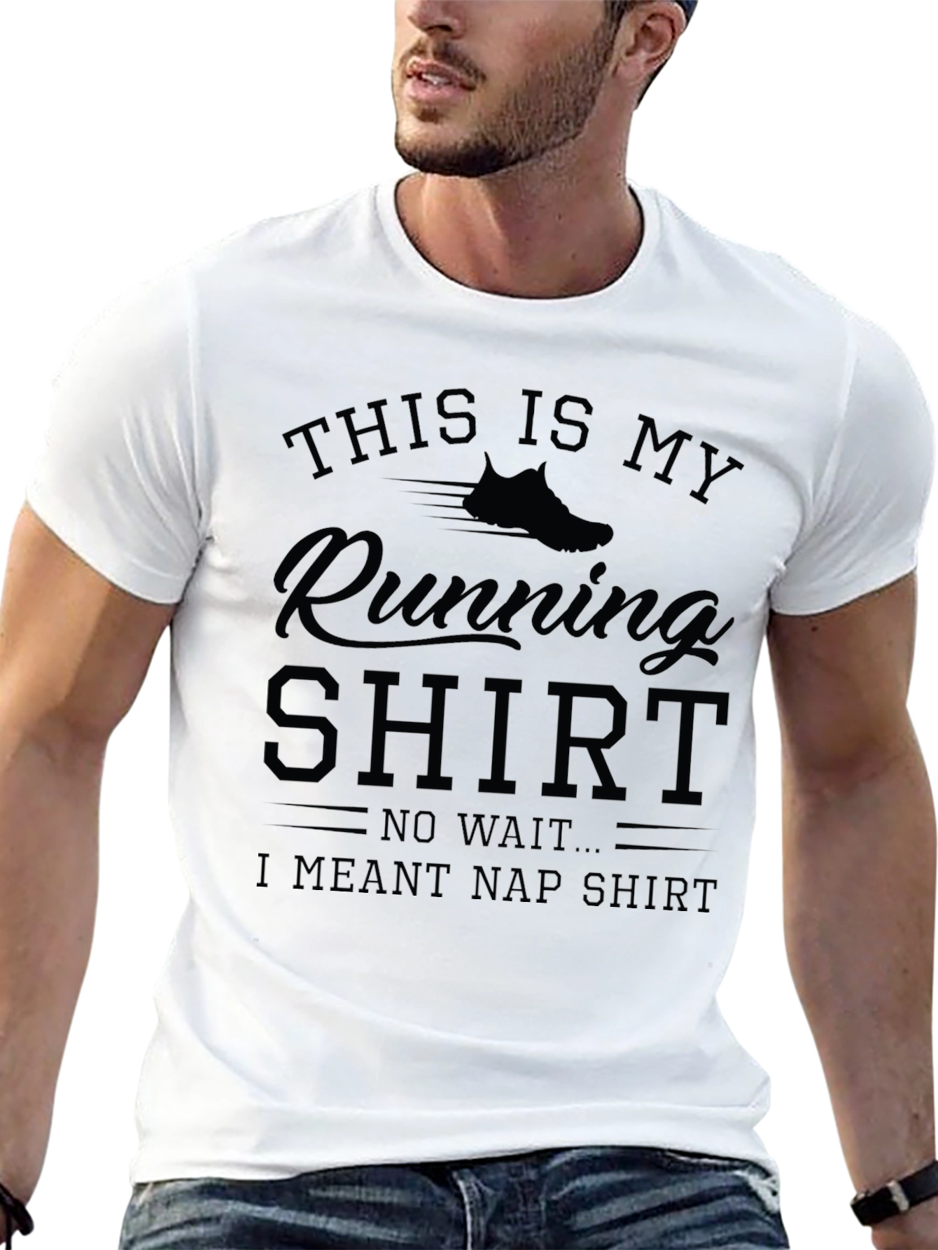 Funny Running to Napping T-Shirt