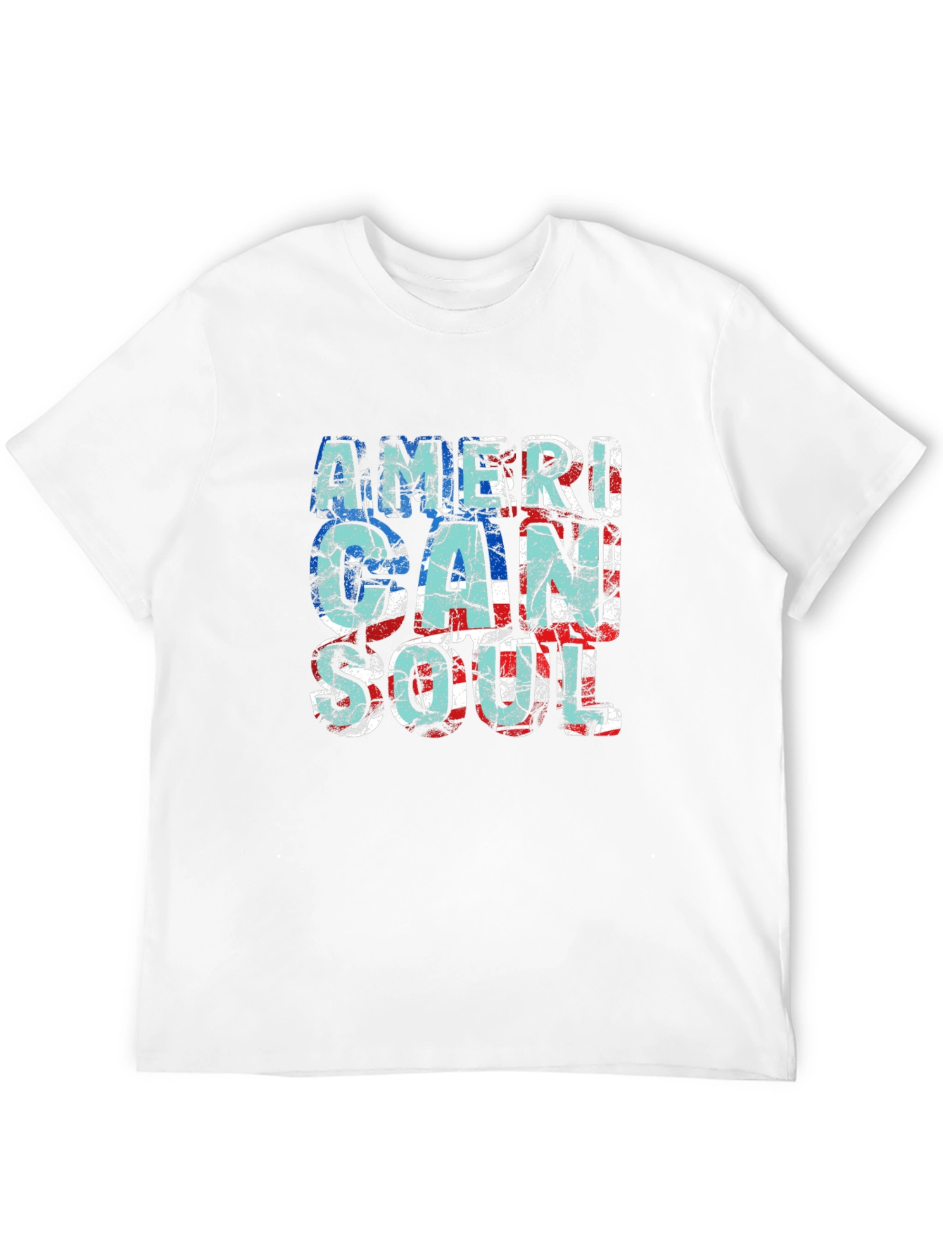 American Soul Graphic Print Black T-Shirt