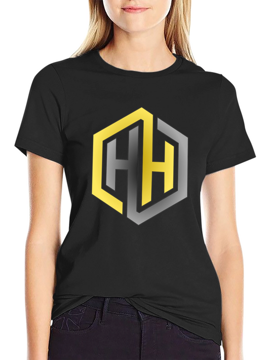 Geometric HH Logo Black T-Shirt