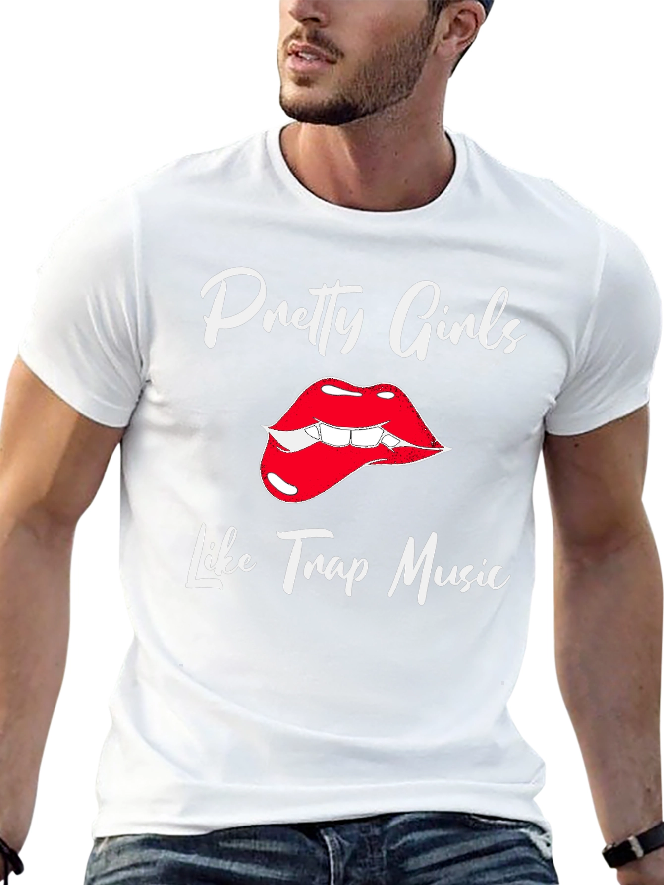 Pretty Girls Love Trap Music Black Graphic Tee