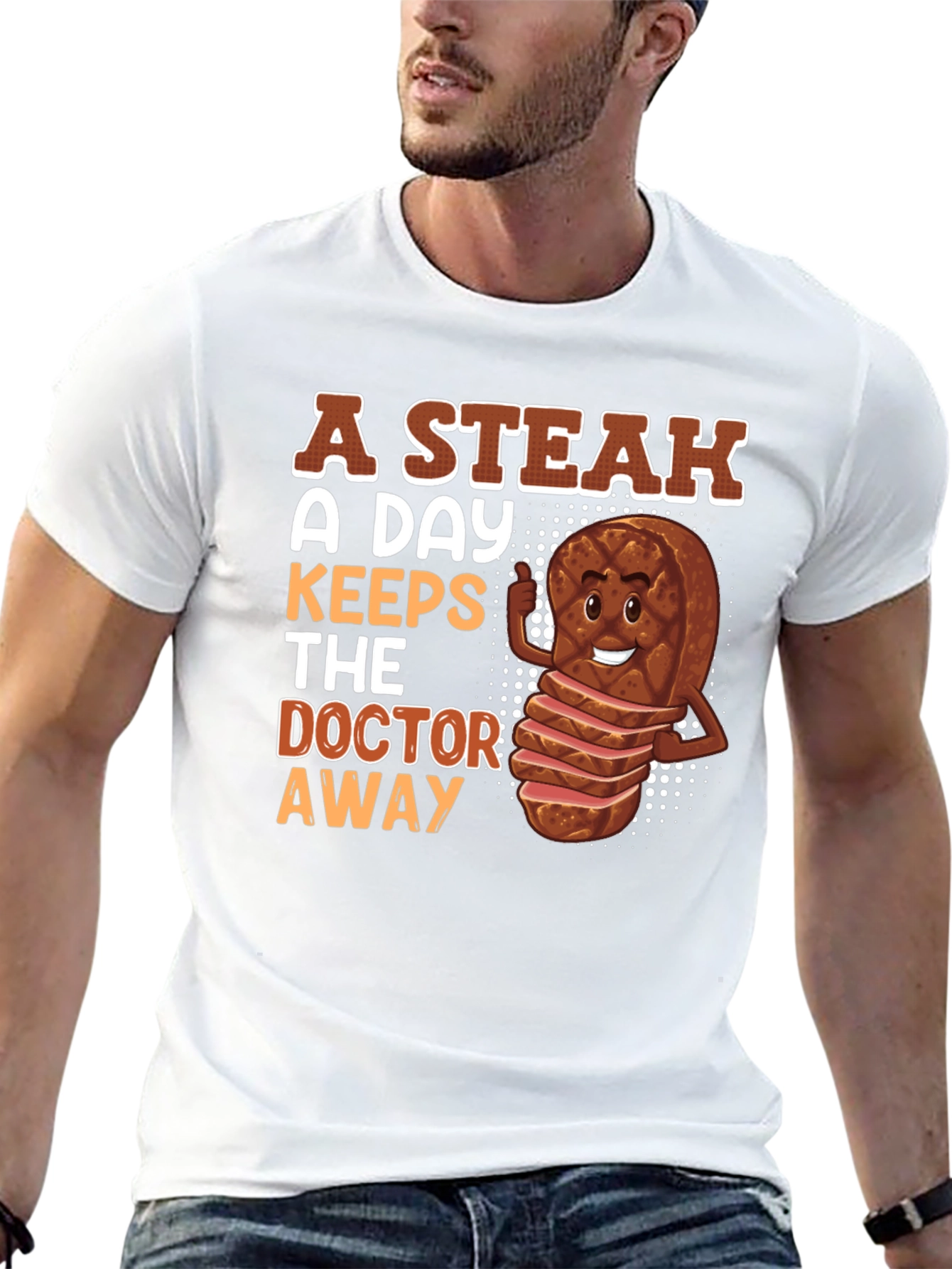 Steak A Day Graphic T-Shirt