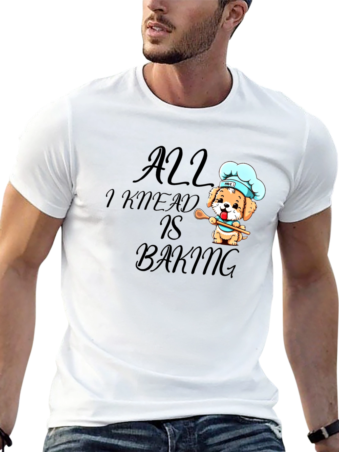 All I Knead is Baking Black Graphic Tee