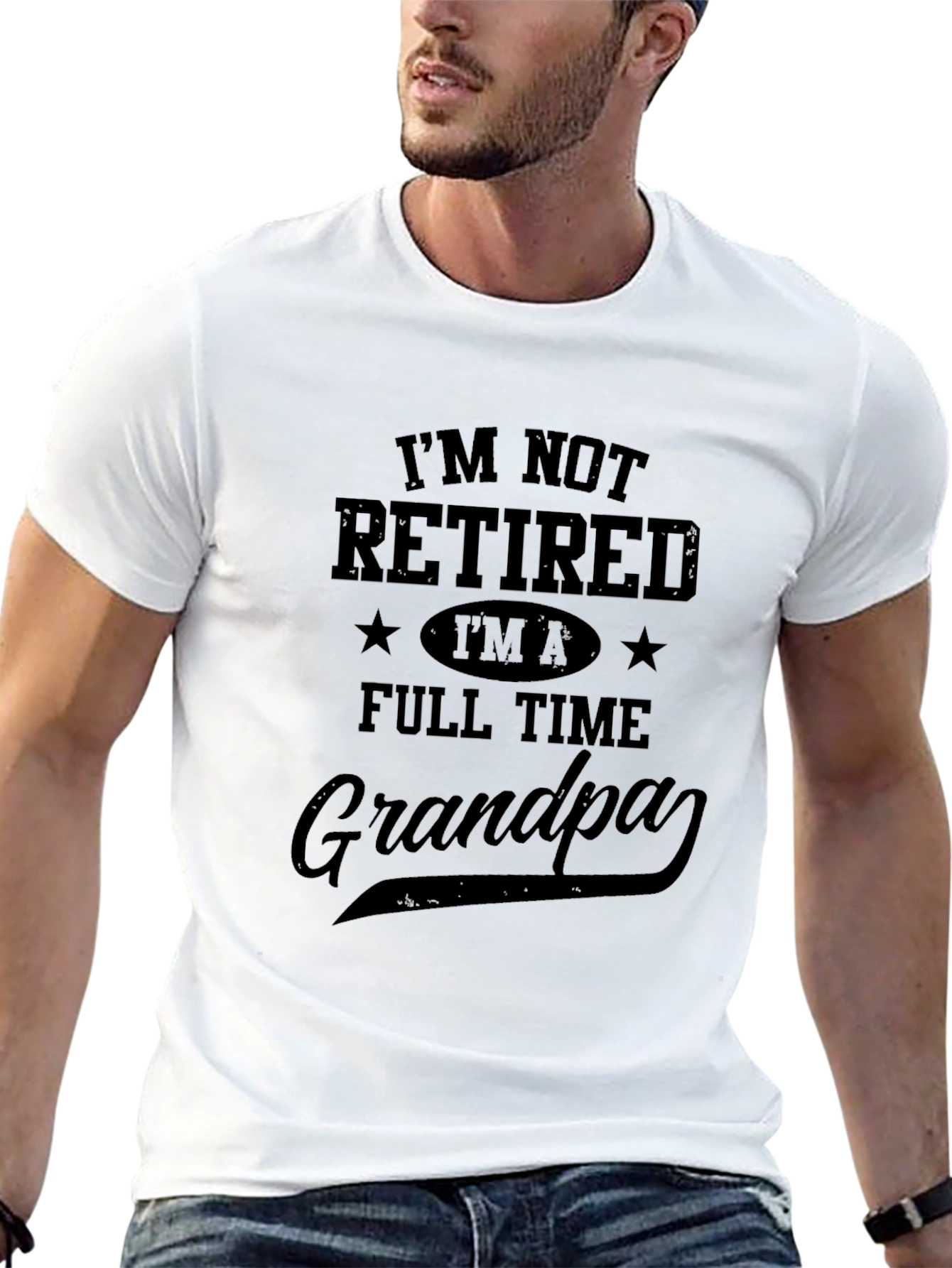Full Time Grandpa Graphic T-Shirt