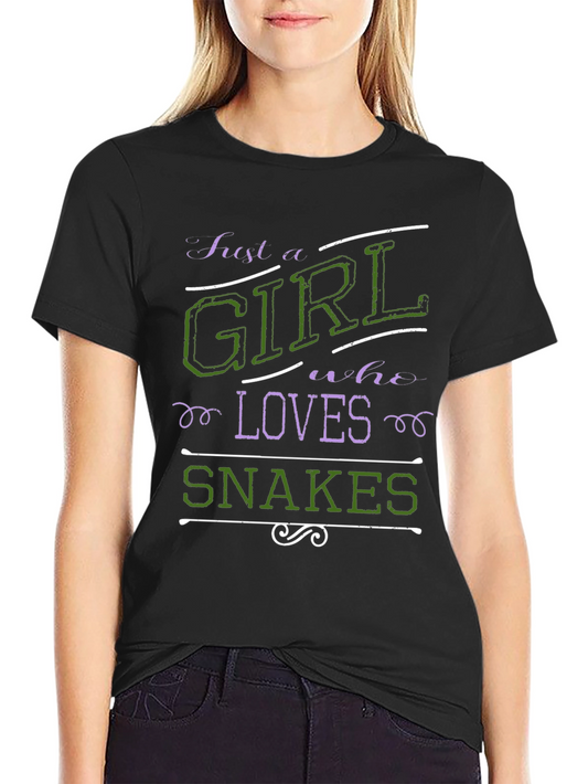 Just A Girl Who Loves Snakes Graphic Tee