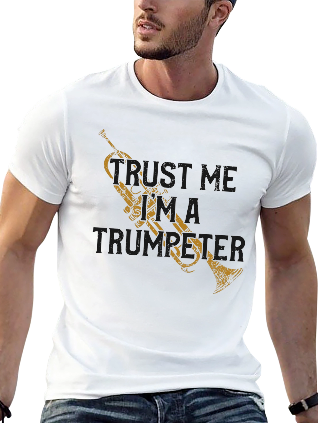 Trust Me Im A Trumpeter Black T-Shirt