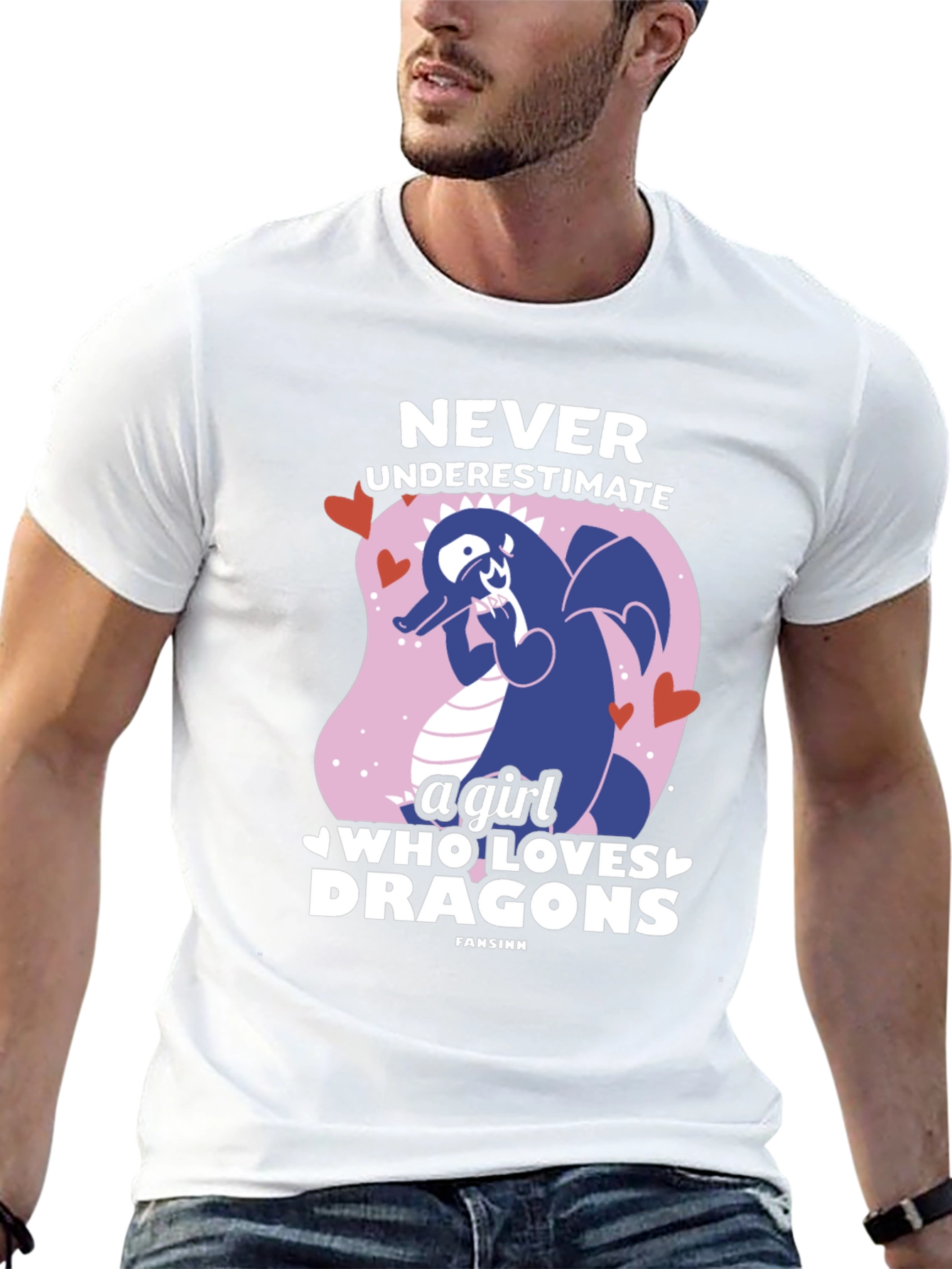 Never Underestimate a Girl Who Loves Dragons T-Shirt