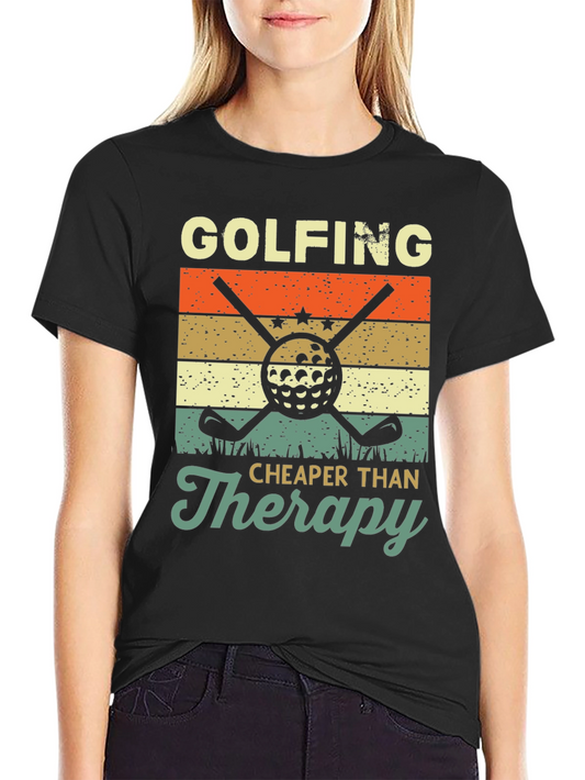 Golfing Cheaper Than Therapy T-Shirt