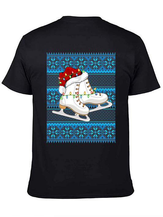 Festive Ice Skate Christmas T-Shirt