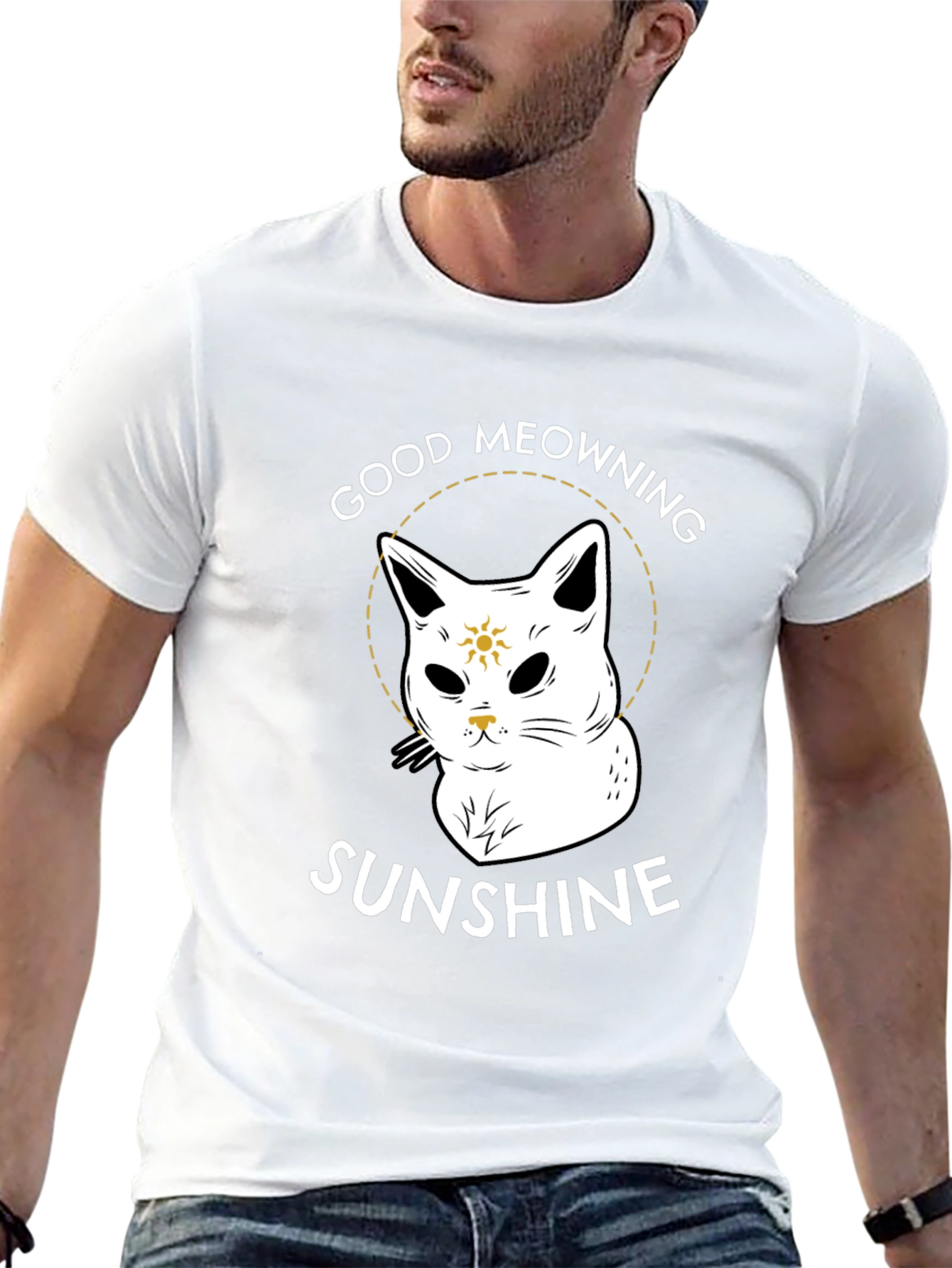 Good Meowning Sunshine Graphic T-Shirt