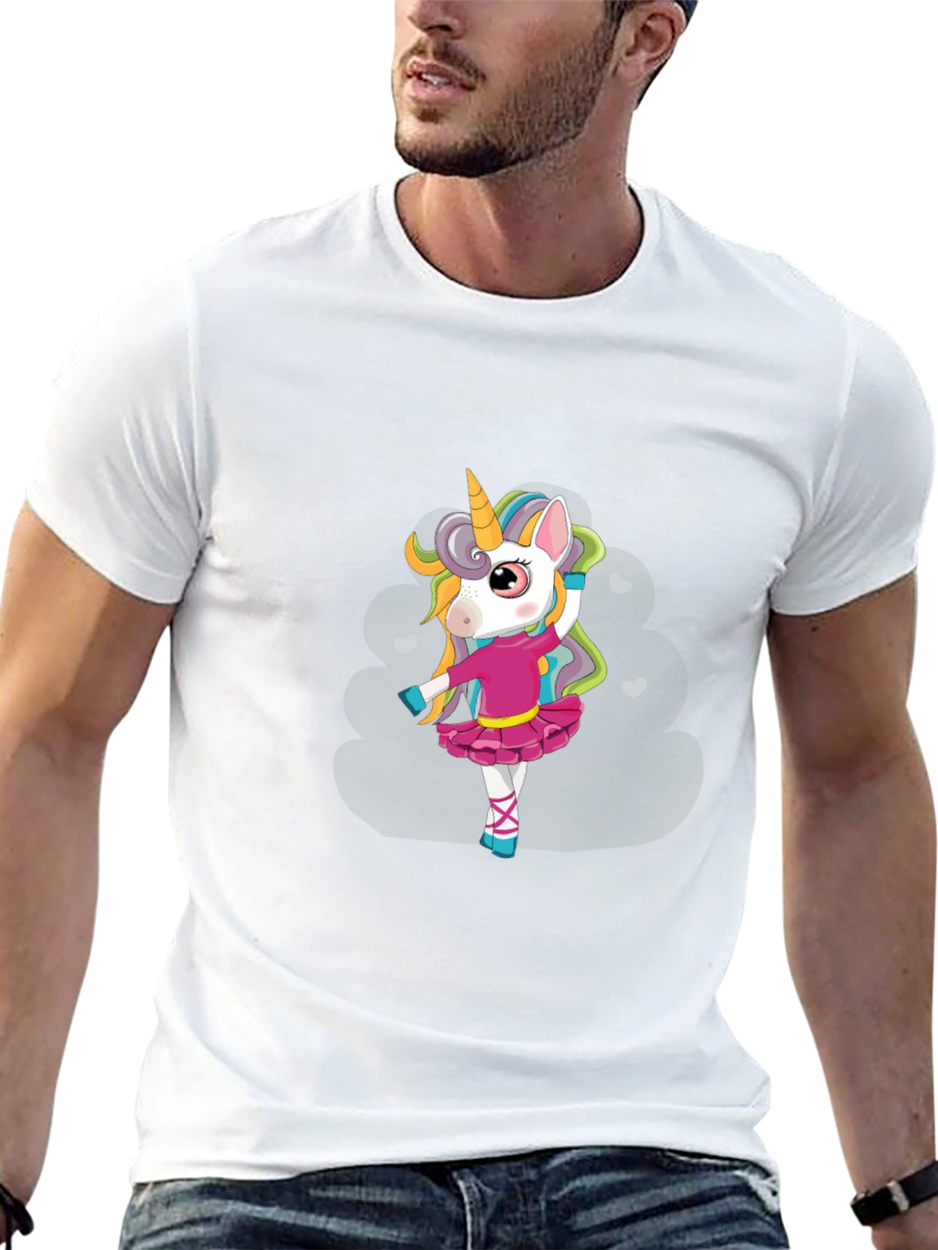 Unicorn Ballerina Black T-Shirt