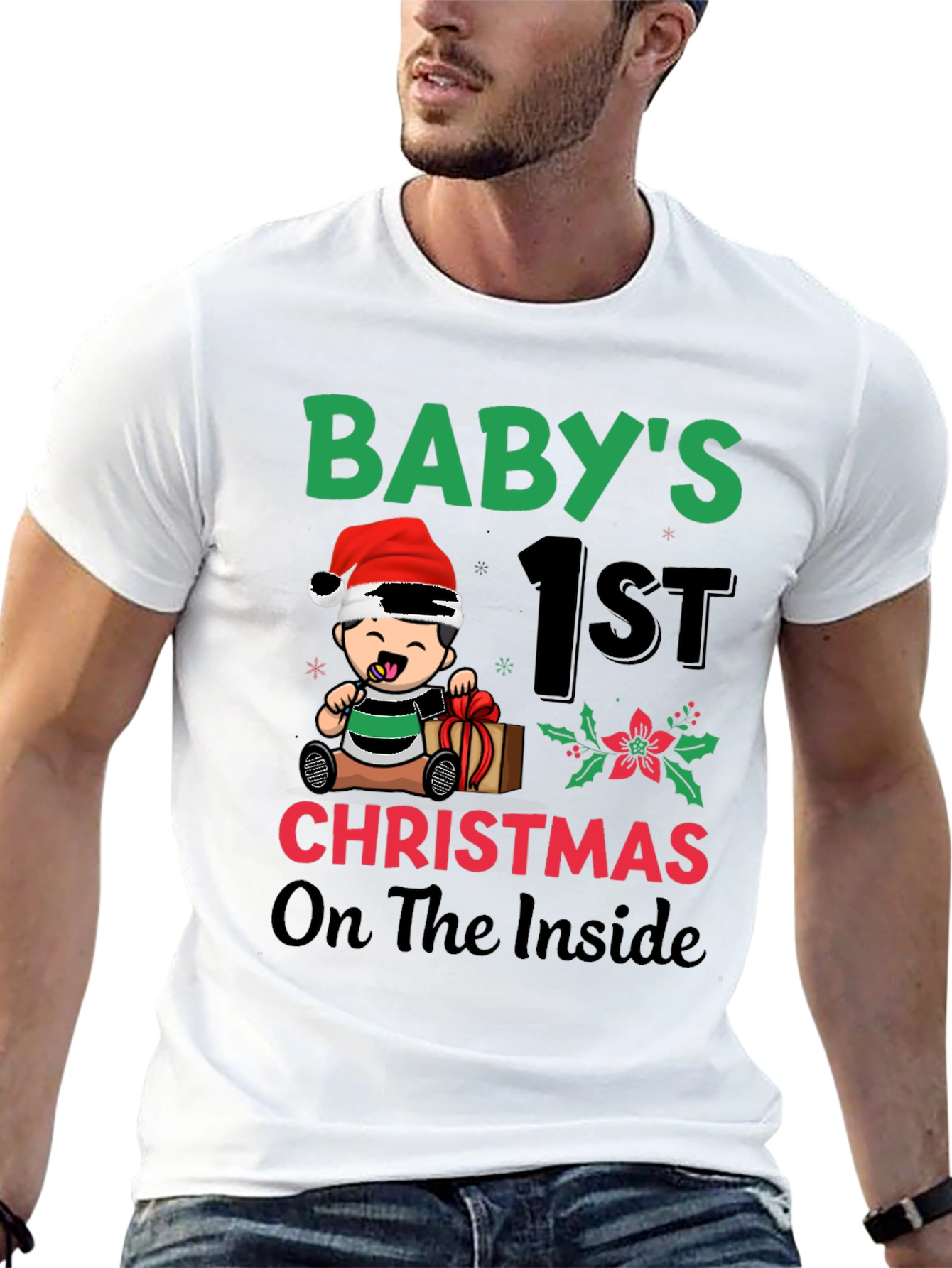 Babys 1st Christmas On The Inside T-Shirt