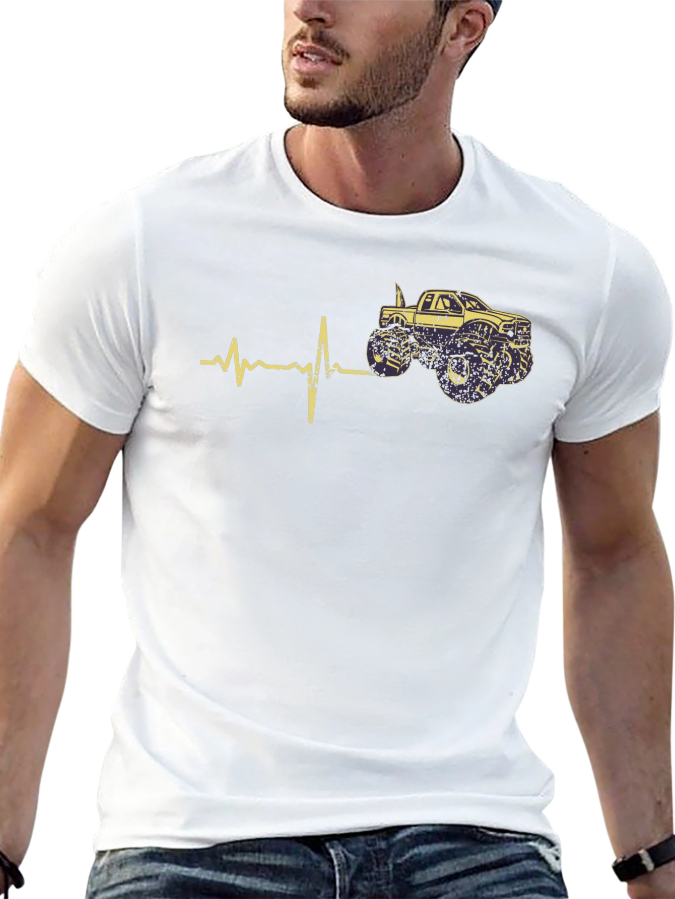 Monster Truck Heartbeat Tee