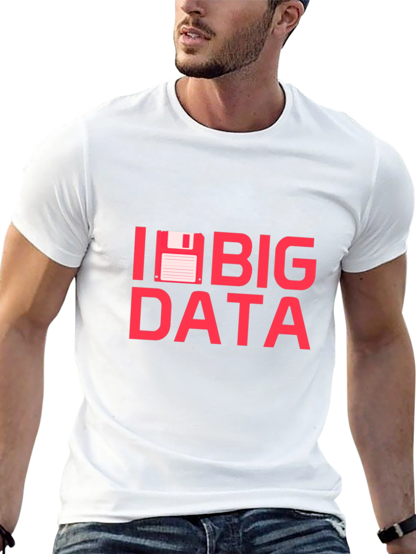 I Floppy Disk Big Data Funny IT T-Shirt