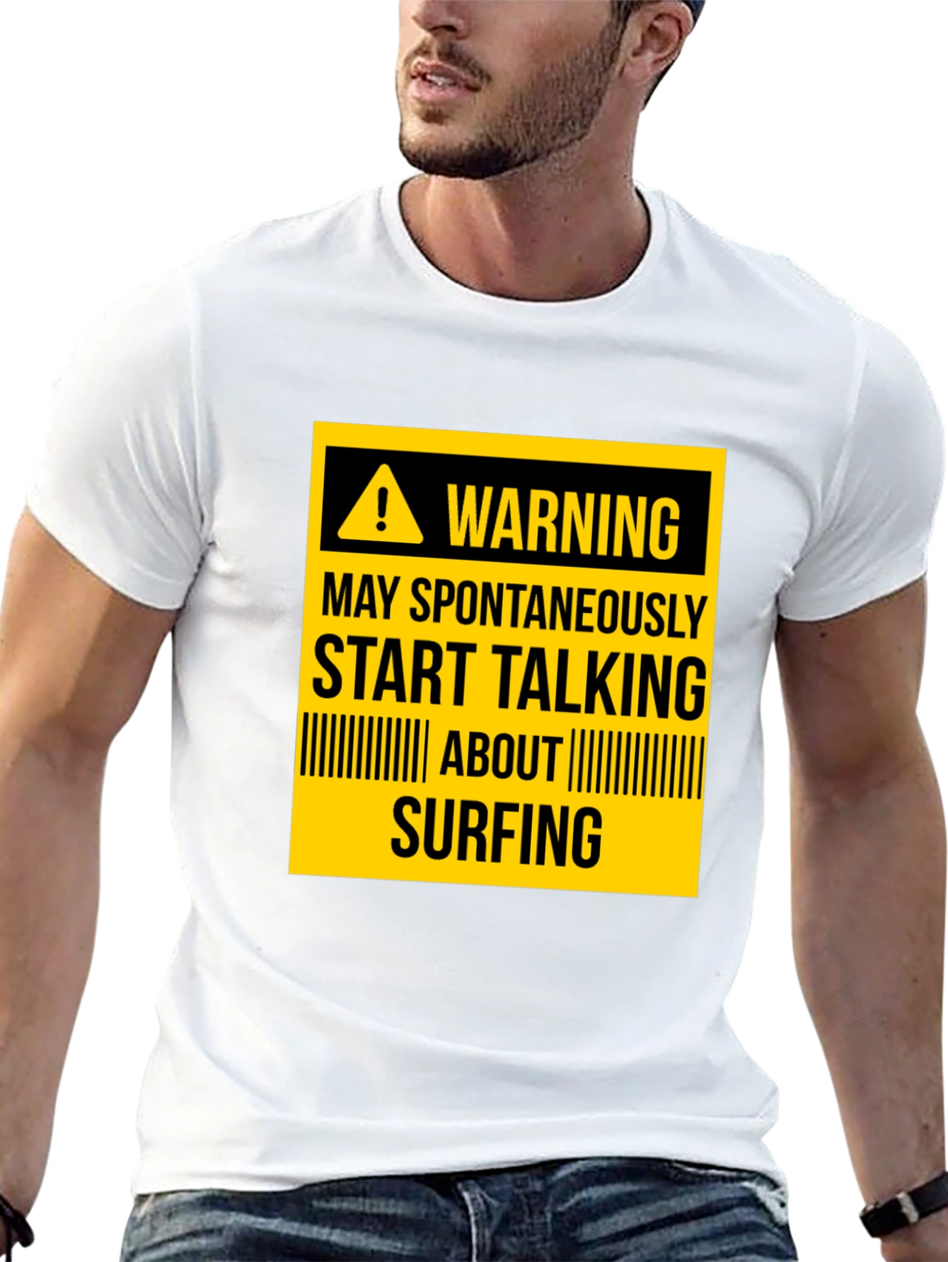 Warning Surfing T-Shirt - Funny Surfer Gift