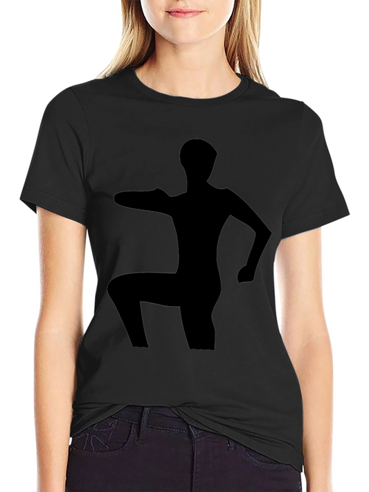 Silhouette Yoga Pose Black T-Shirt