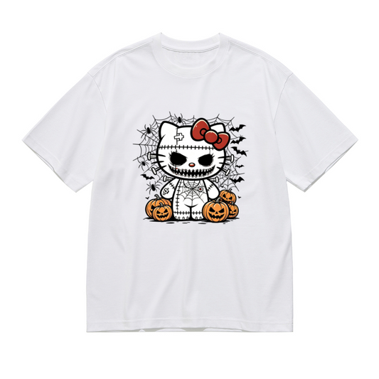Spooky Zombie Hello Kitty Halloween Vibe Plus Size Tee