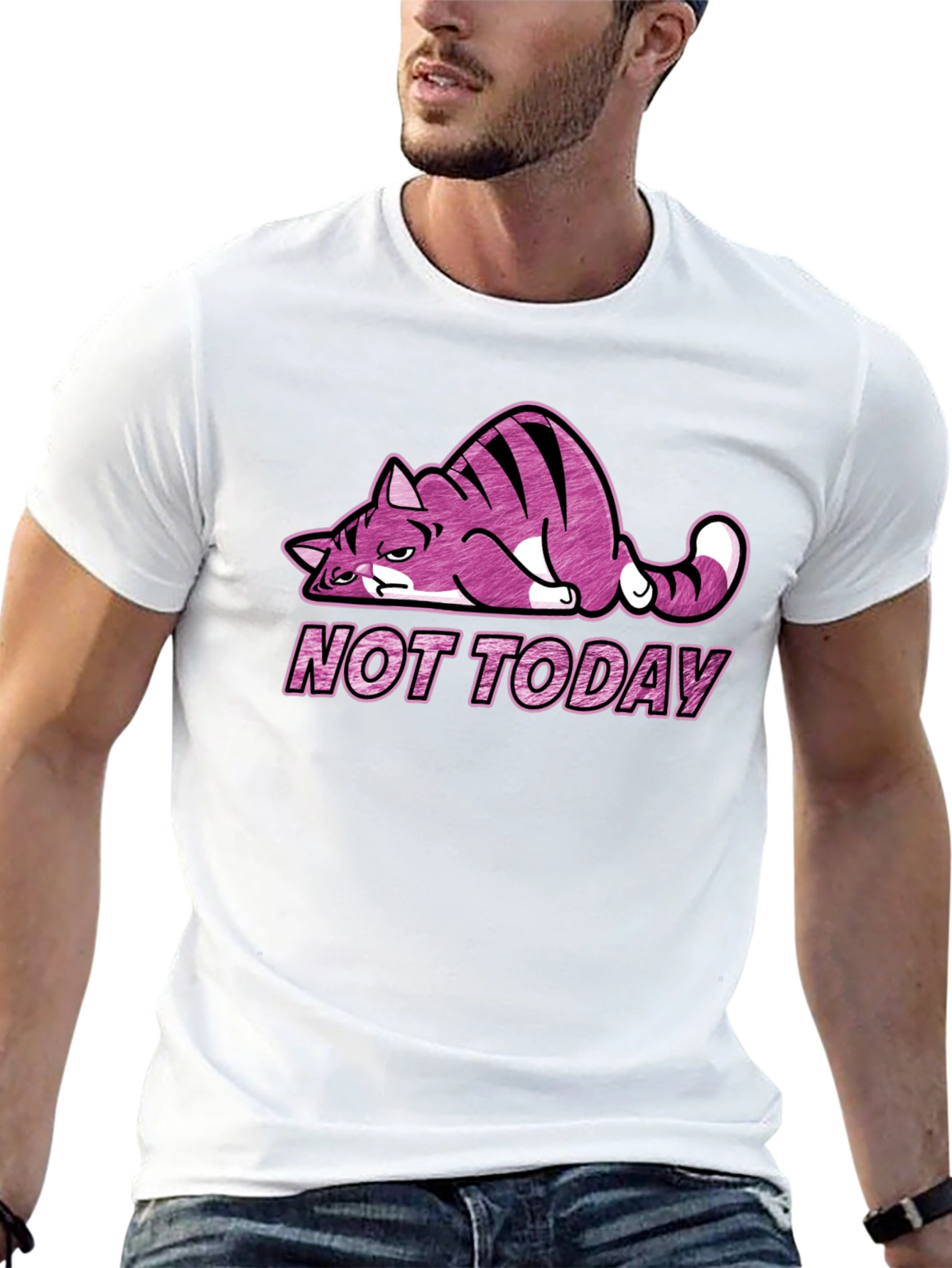Not Today Cat Graphic Tee