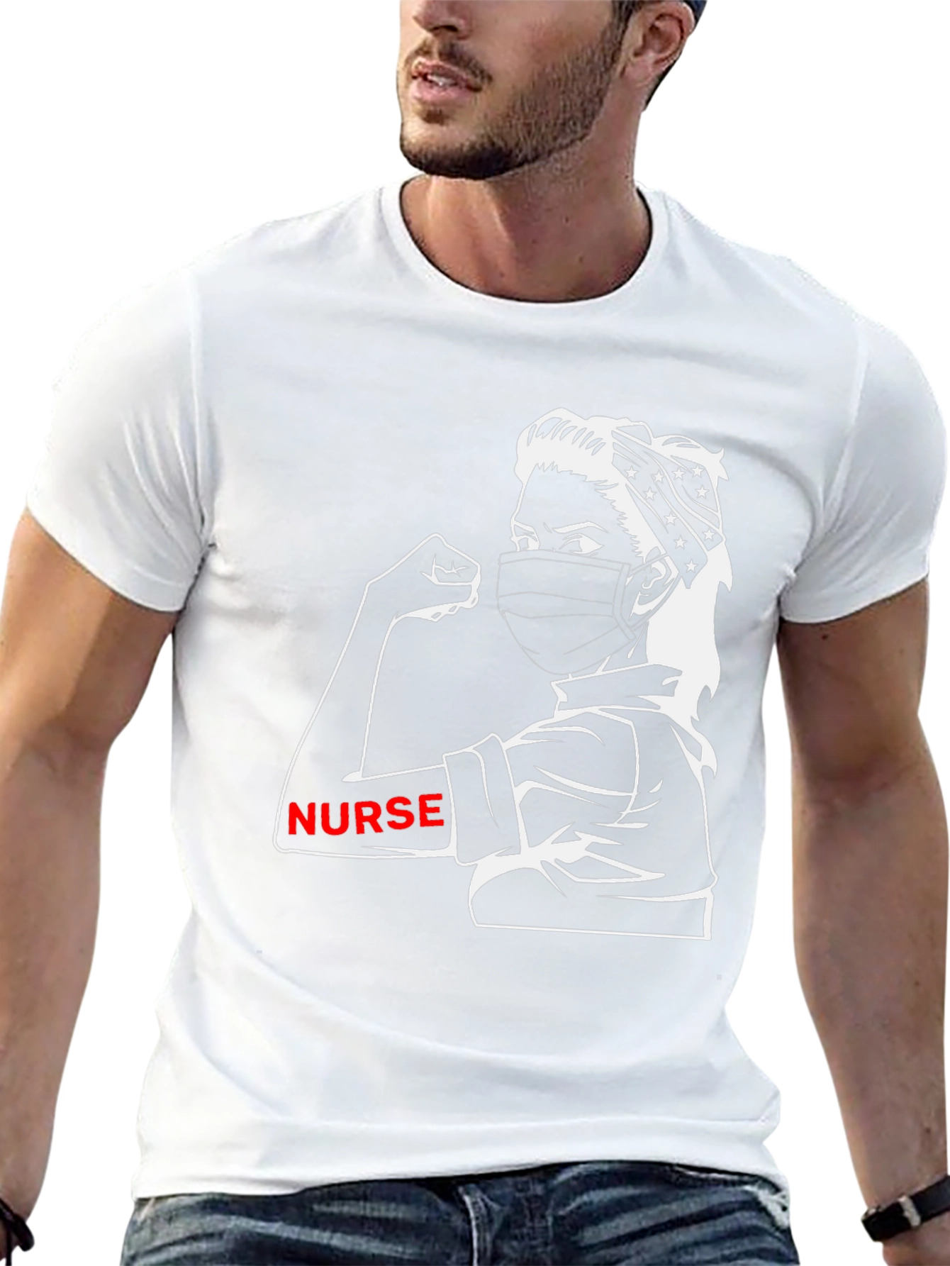 Nurse Strong T-Shirt - Black Graphic Tee