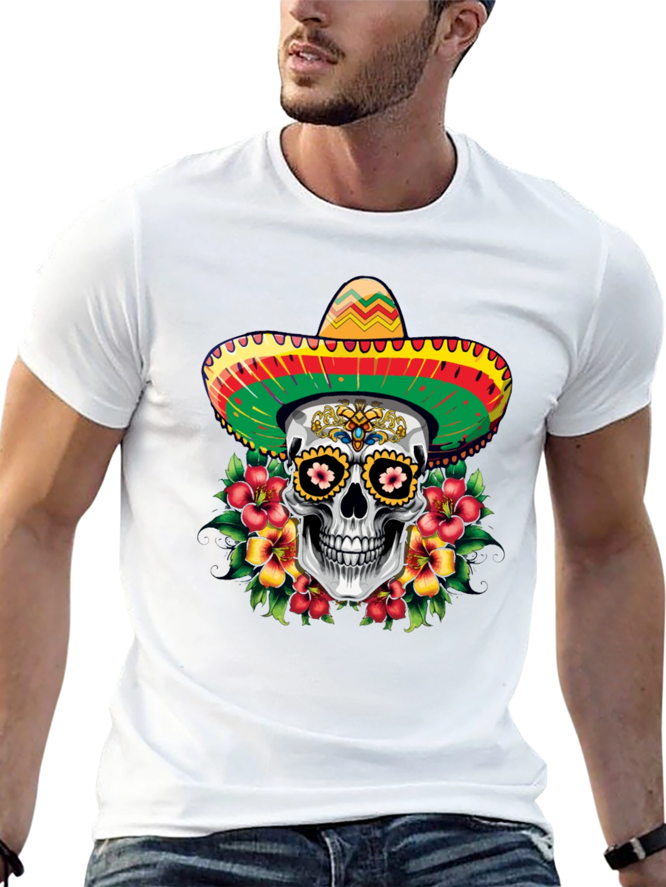 Dia de los Muertos Skull T-Shirt