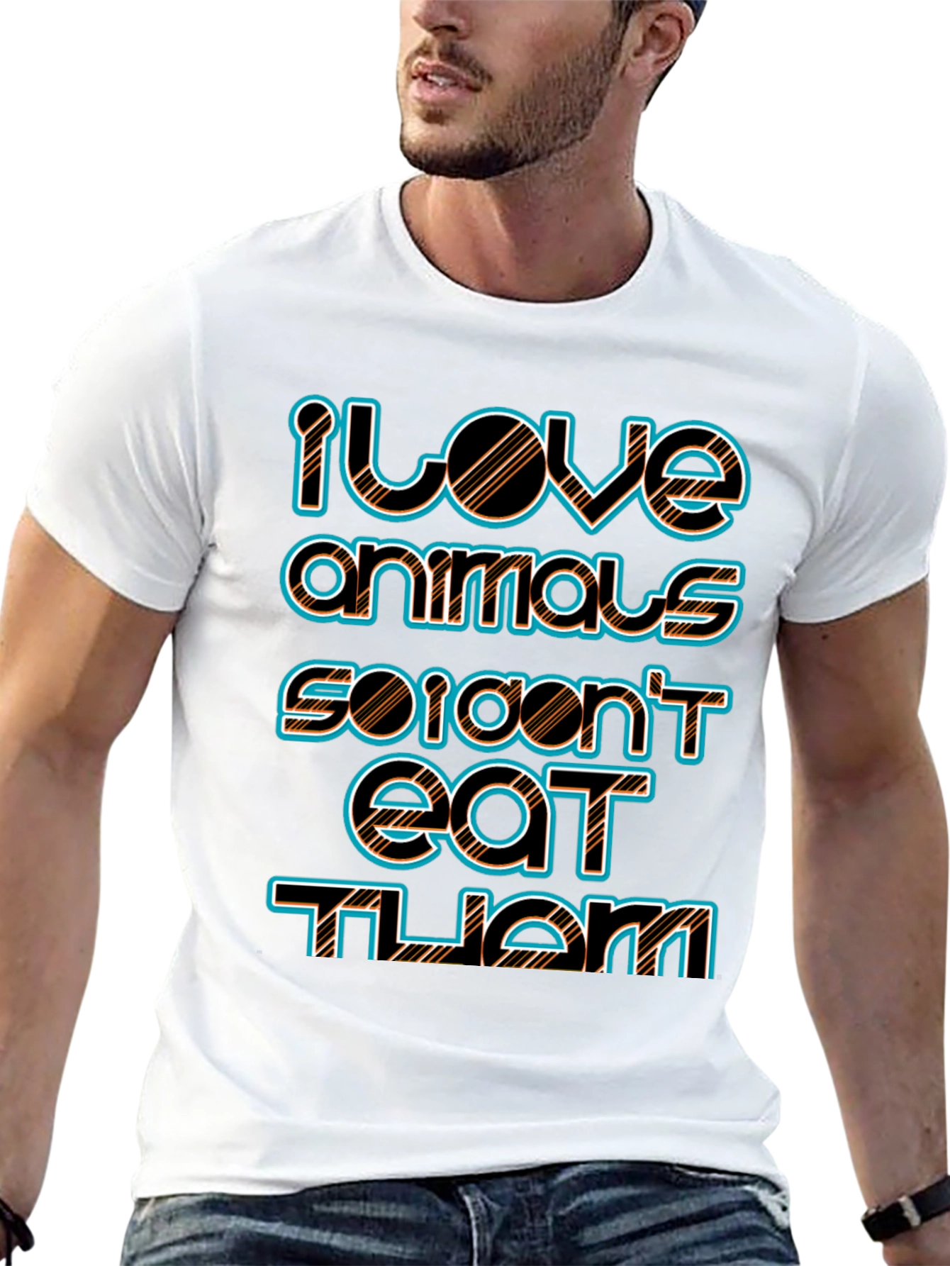 I Love Animals Vegan Tee