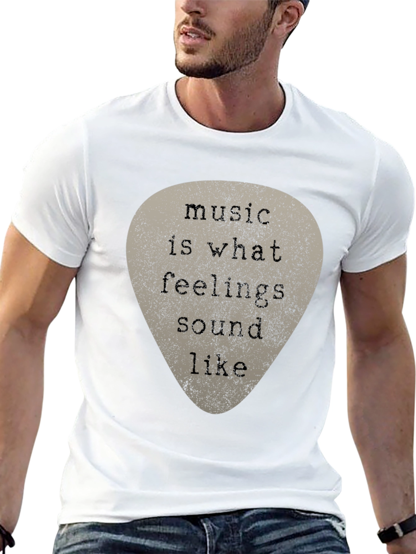 Music Is What Feelings Sound Like Graphic Tee