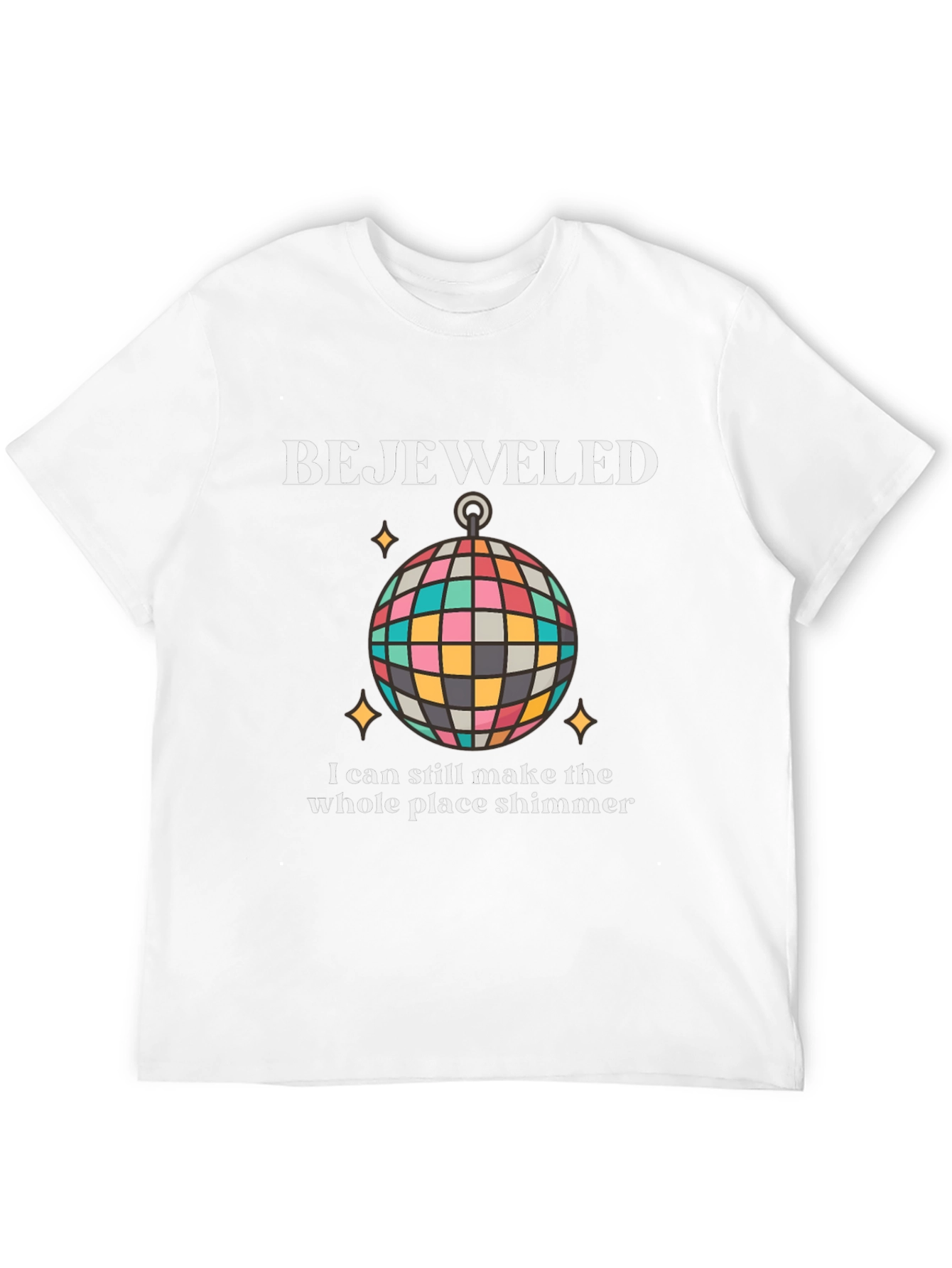 Bejeweled Shimmer Disco Ball Graphic Tee