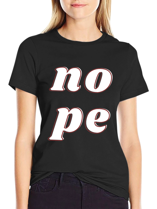 Nope Graphic Tee - Casual Comfort