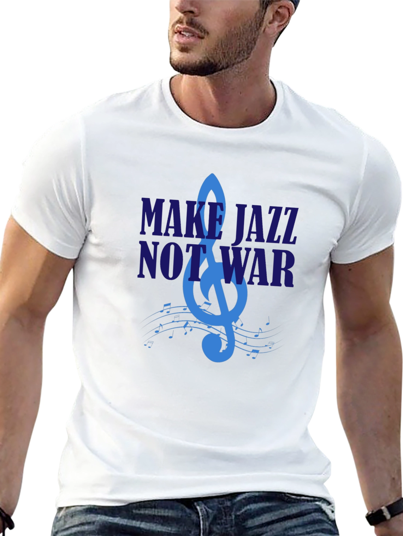 Make Jazz Not War Graphic T-Shirt