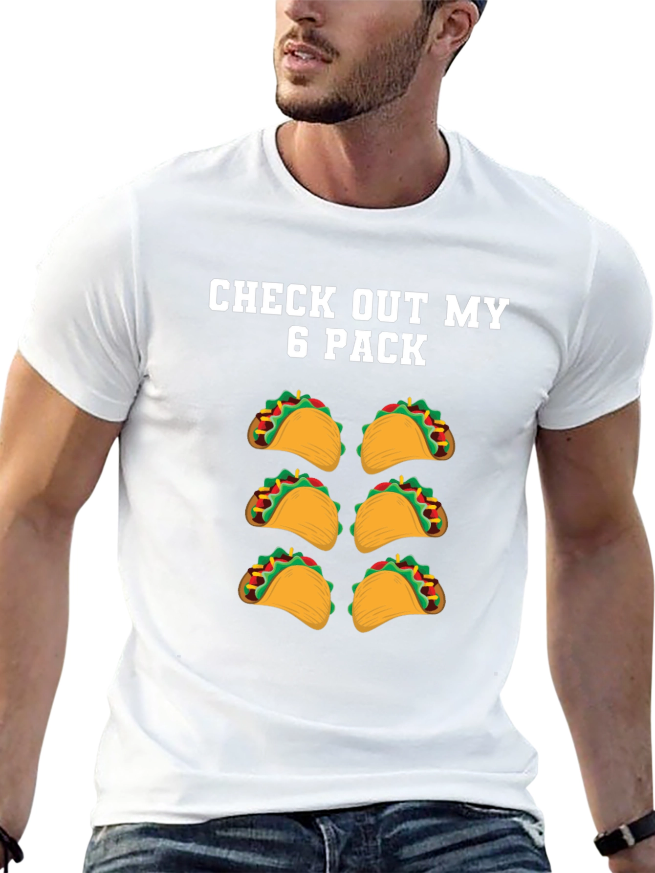 Funny Taco Six Pack T-Shirt