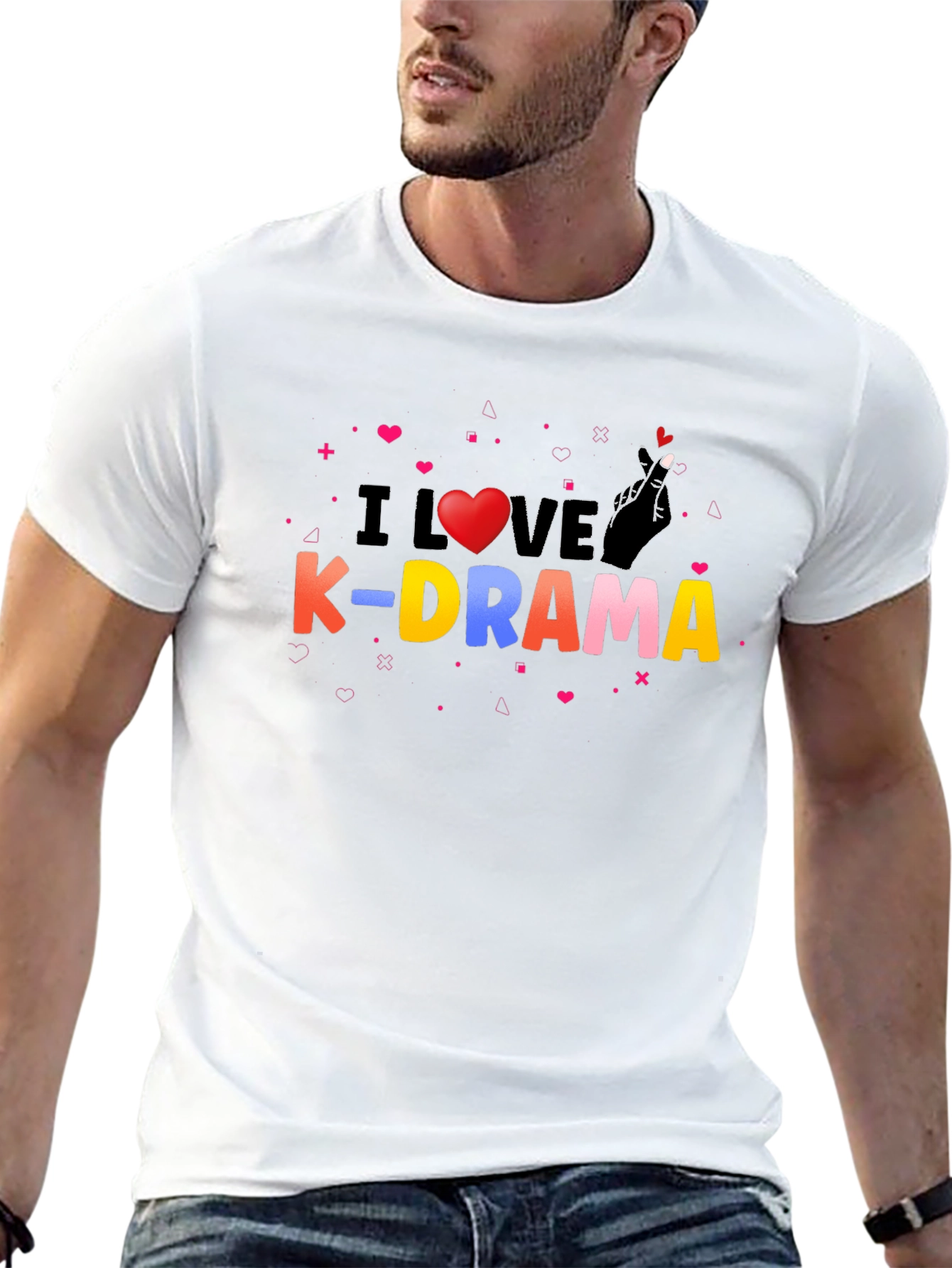 I Love K-Drama Black Graphic Tee
