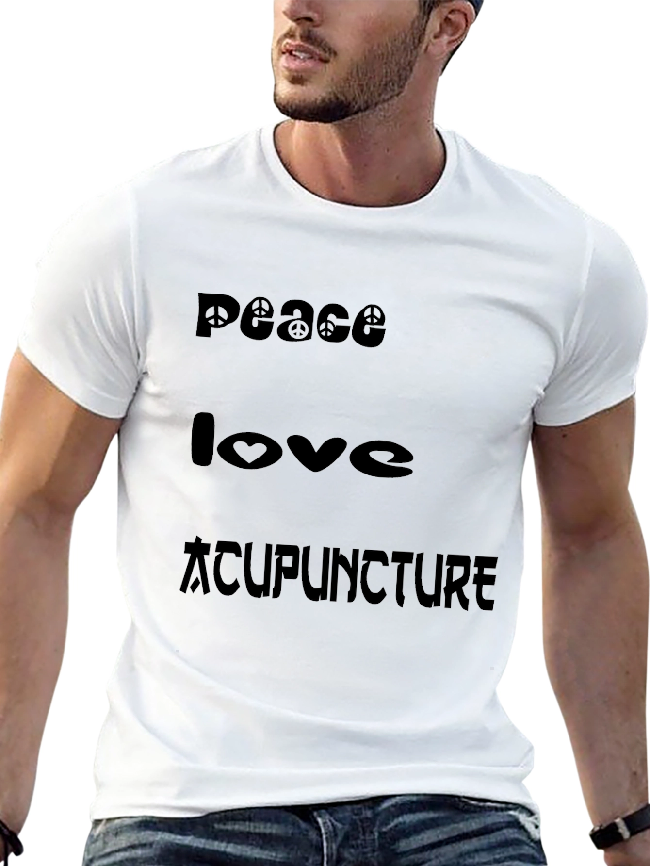 Peace Love Acupuncture Graphic T-Shirt