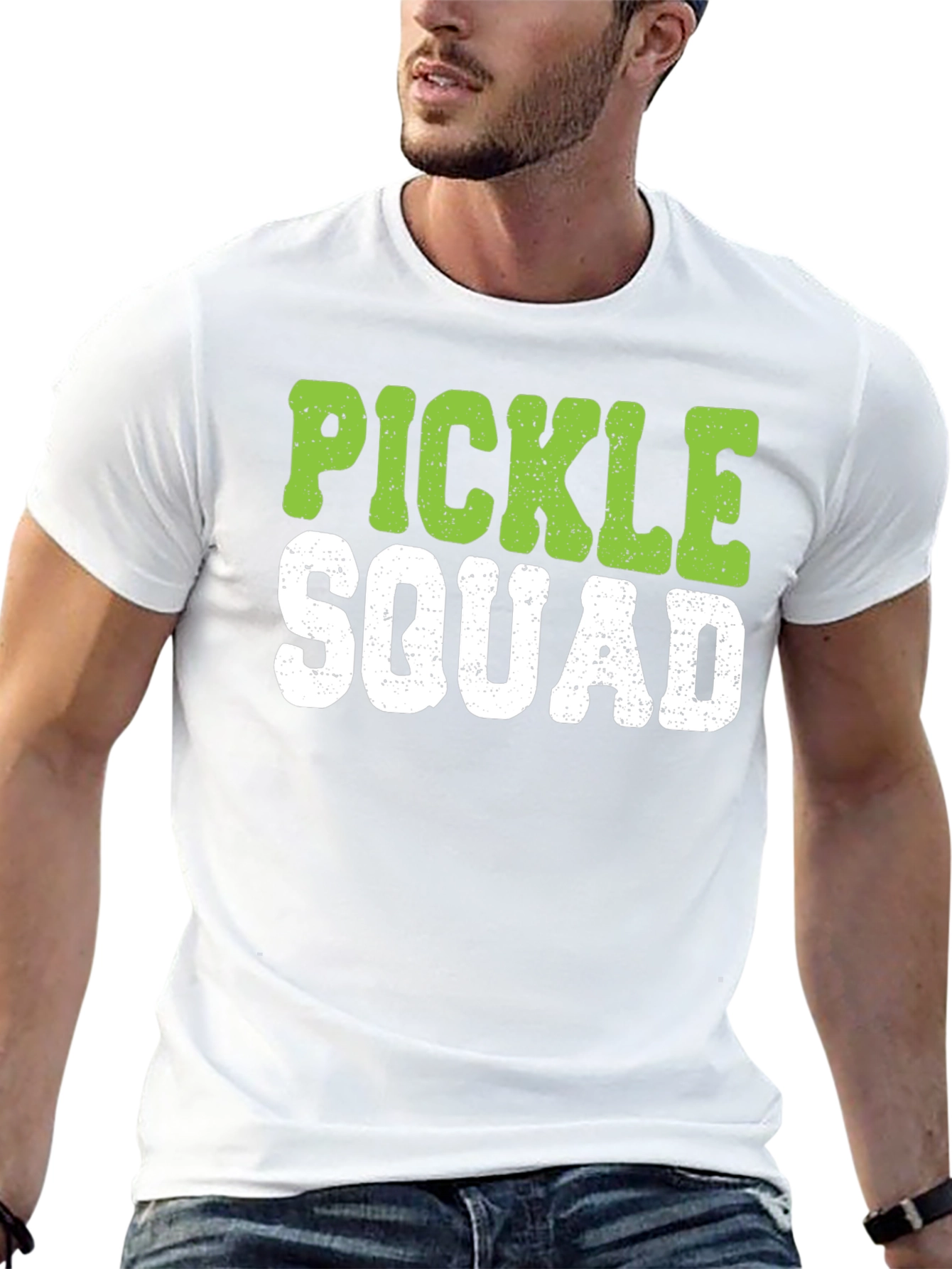 Pickle Squad Graphic Tee - Black Crew Neck T-Shirt