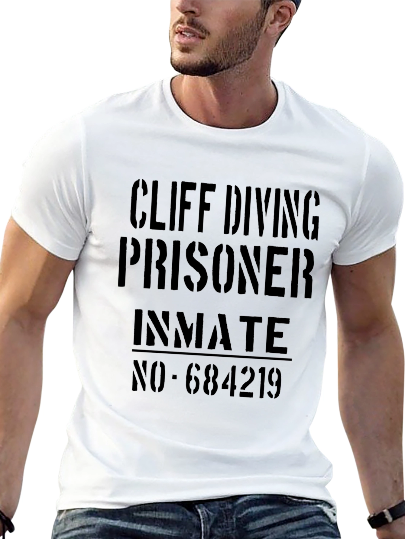 Cliff Diving Prisoner Inmate Tee