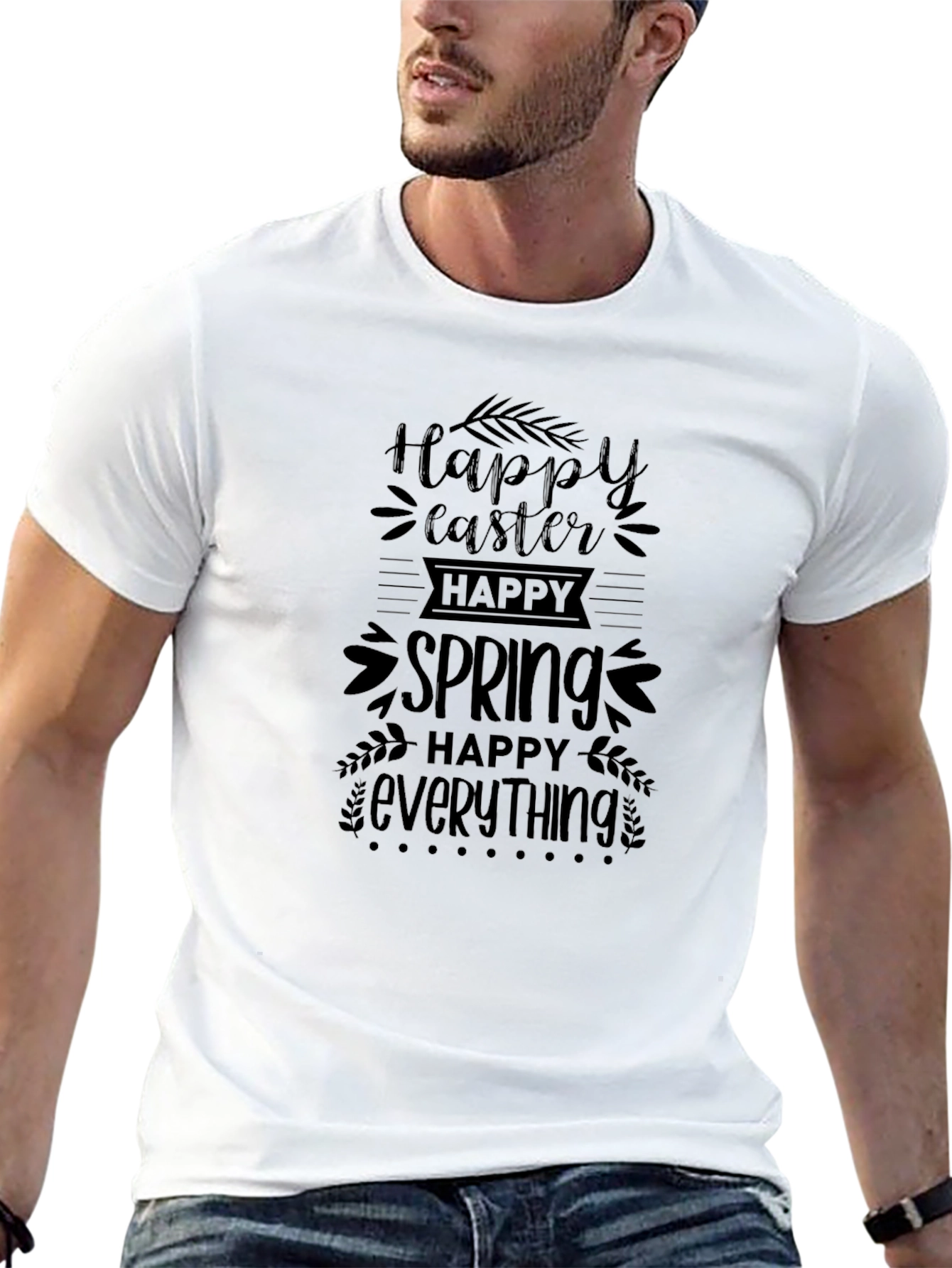 Happy Easter Spring Everything Graphic Tee
