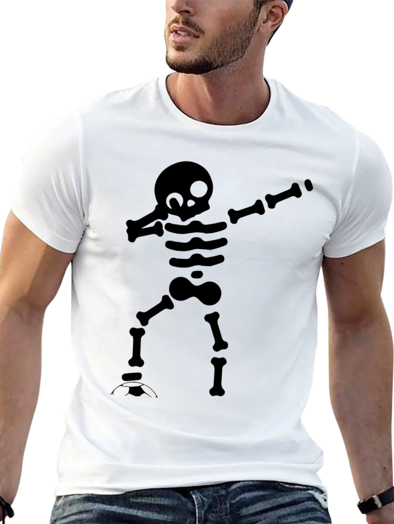 Skeleton Dab T-Shirt - Funny Halloween Tee