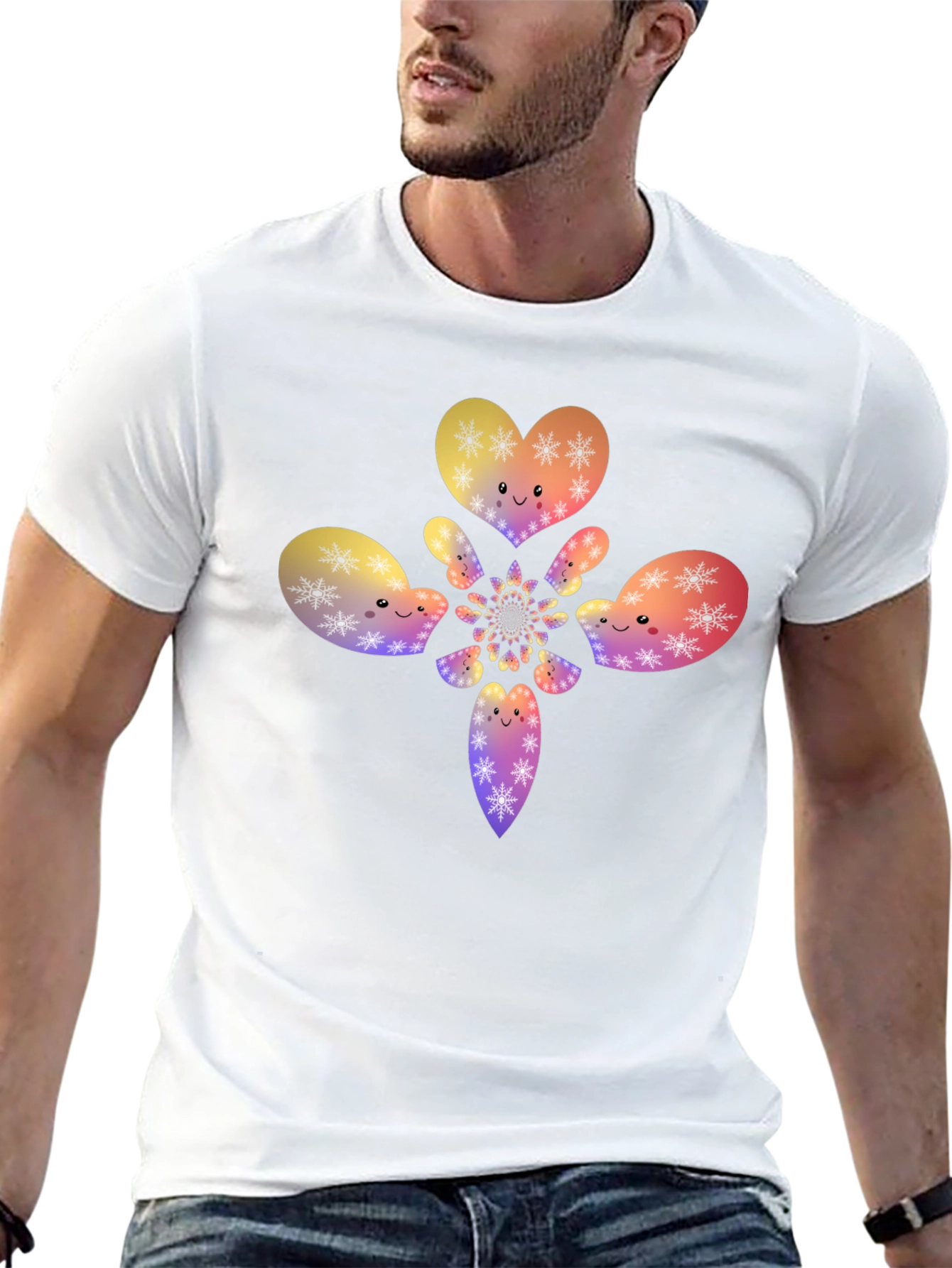 Kaleidoscope Hearts Graphic T-Shirt