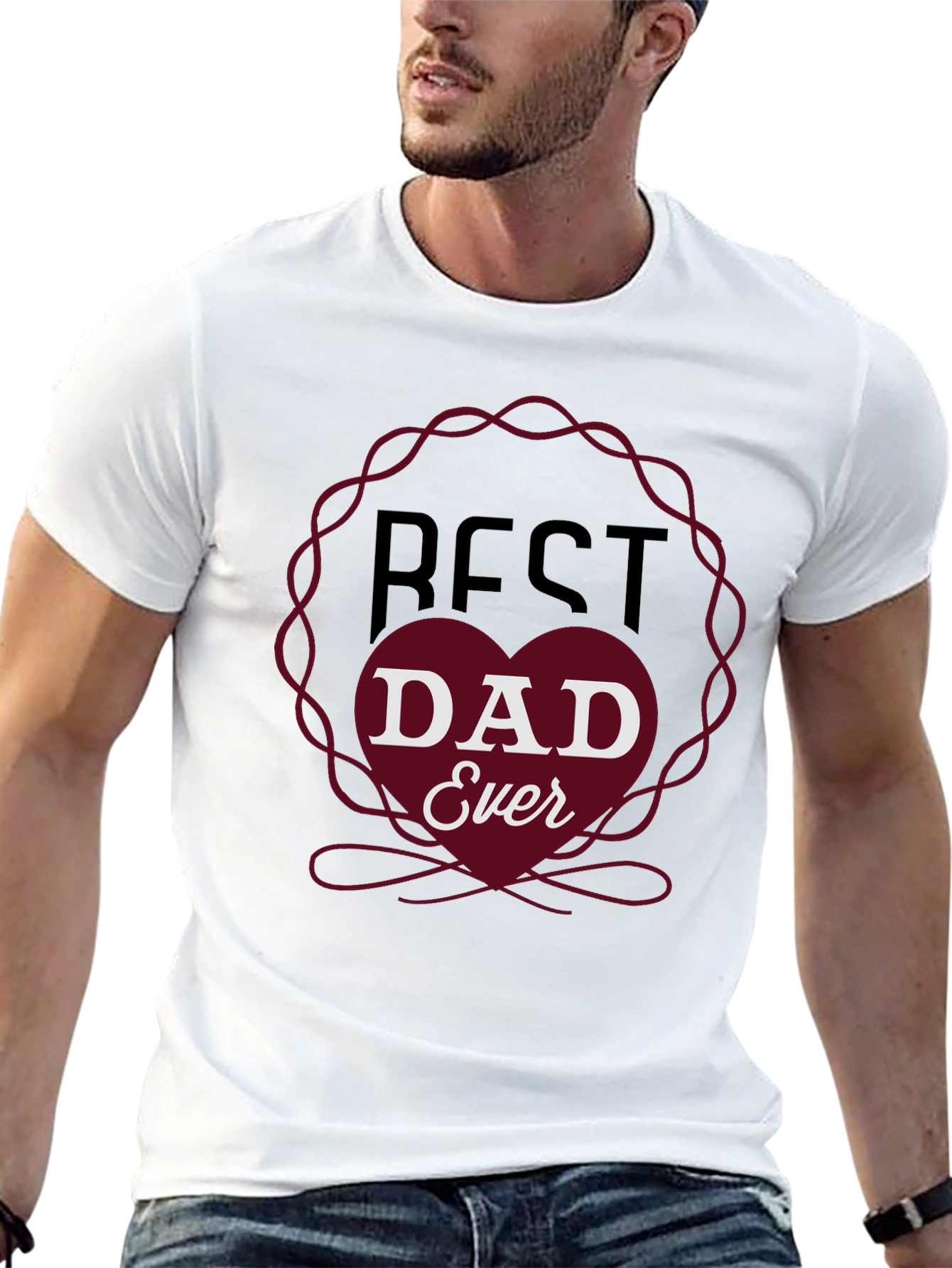 Best Dad Ever Graphic T-Shirt - Fathers Day Gift